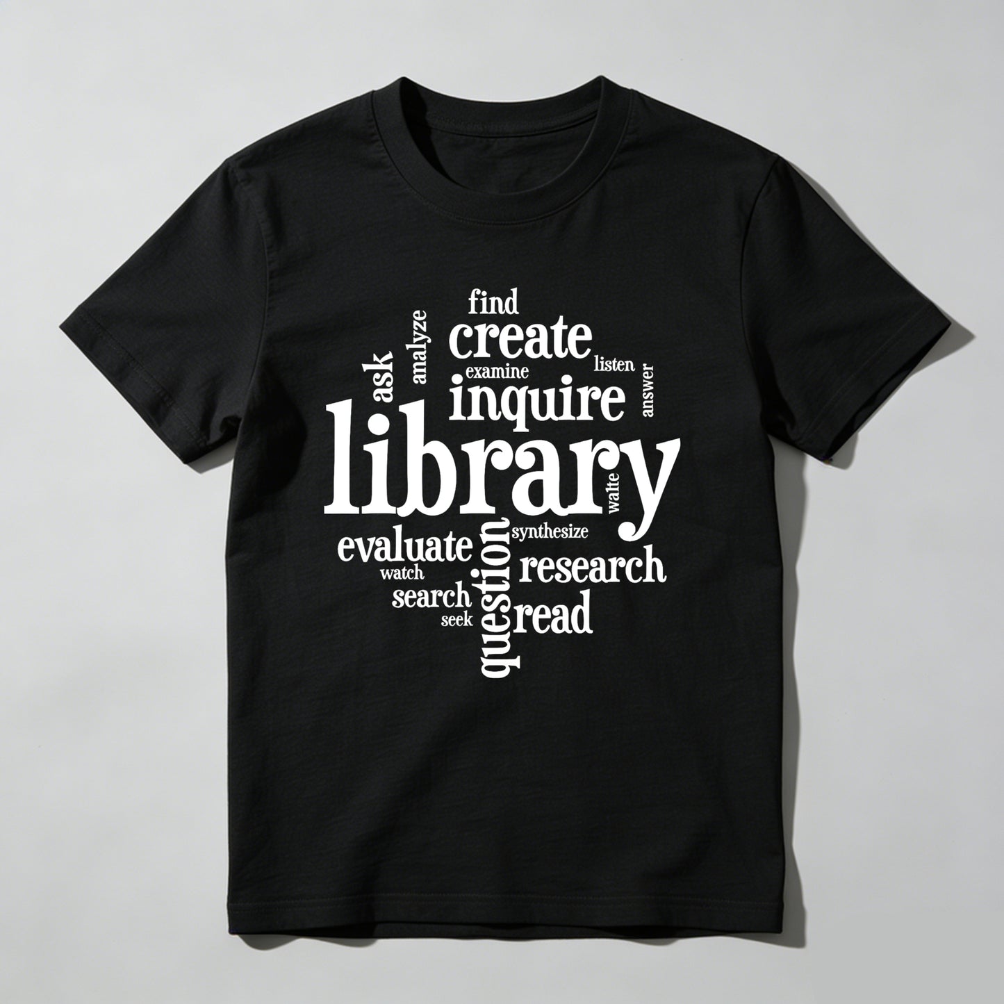 Wardrobecart Library Inquire Research Read Create Evaluate Ask Find Unisex Classic T-shirt