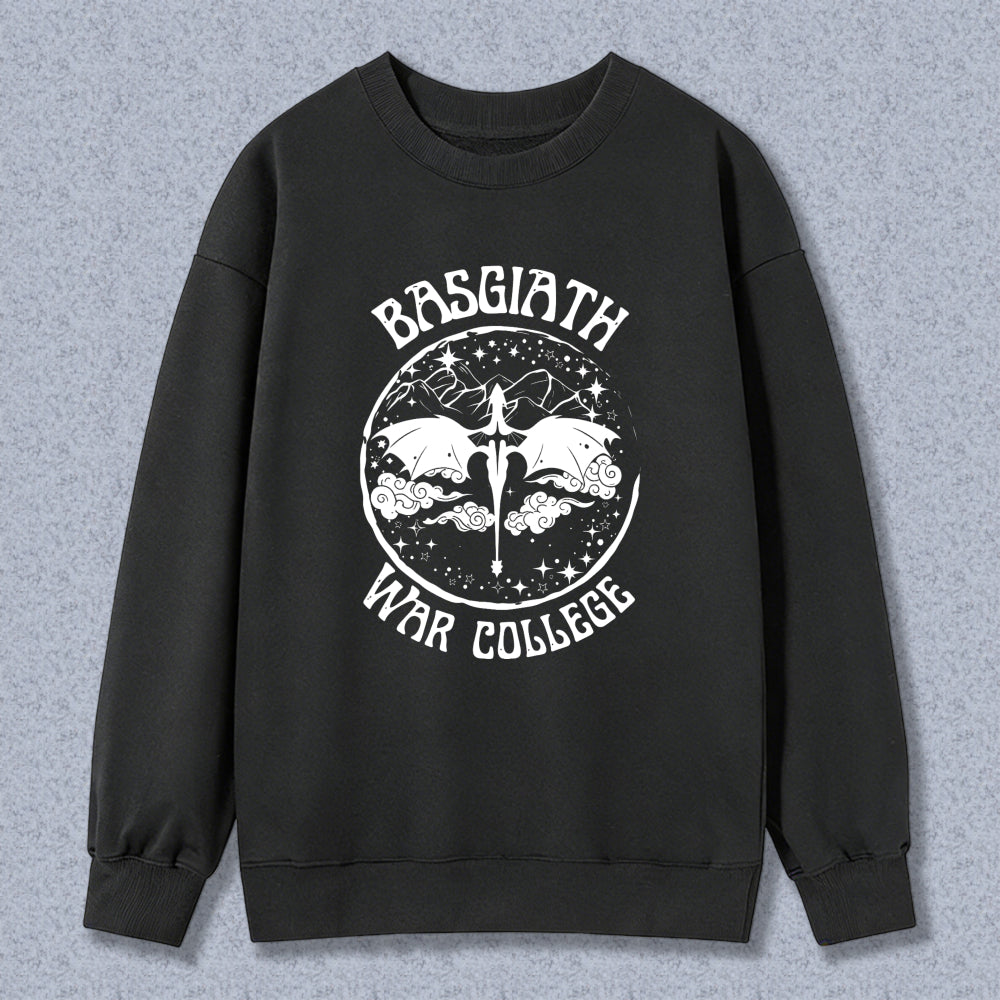 Wardrobecart Basilisk War College Dragon And Sword Design Unisex Classic Sweatshirt