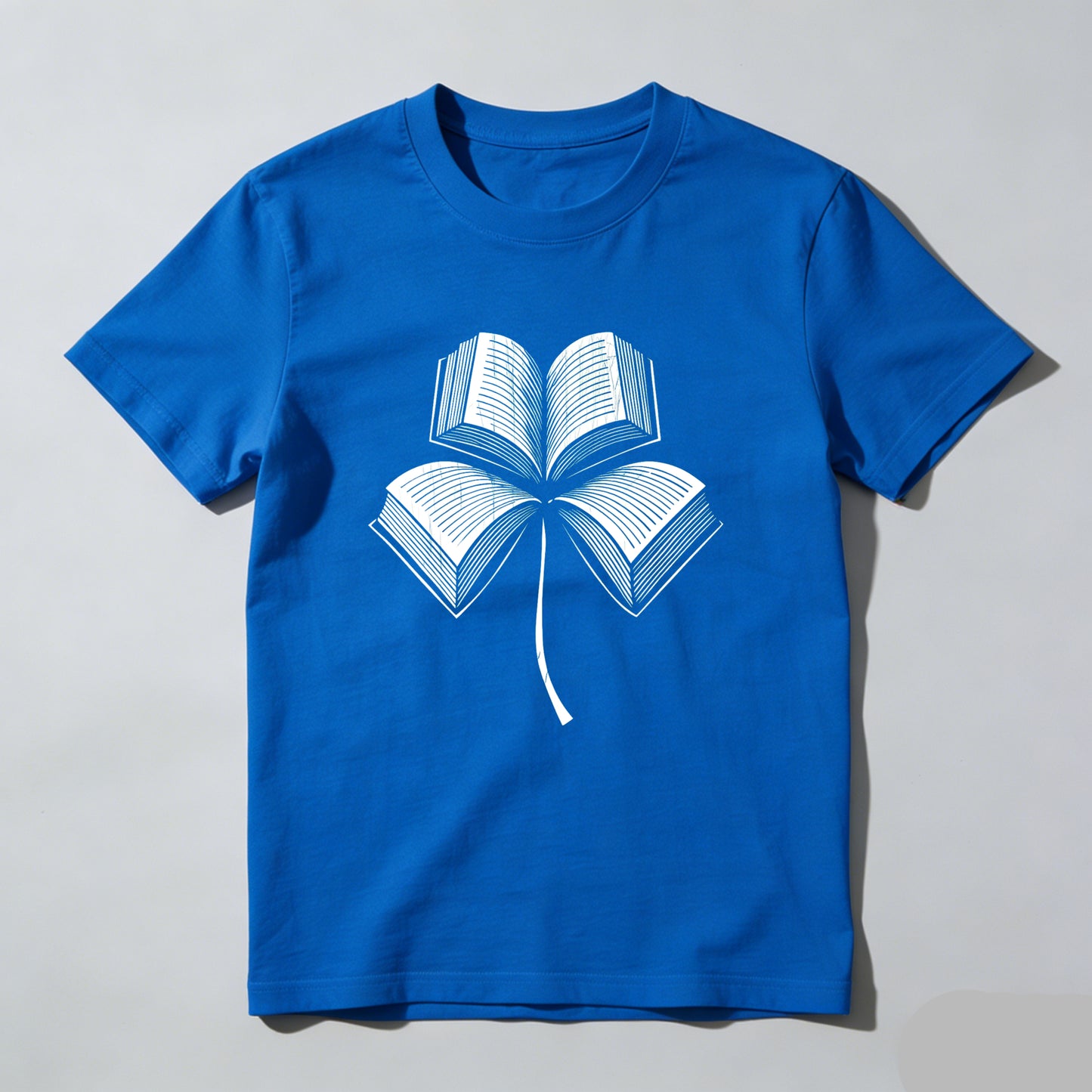 Wardrobecart Book Pages Form Clover Shape Unisex Classic T-shirt