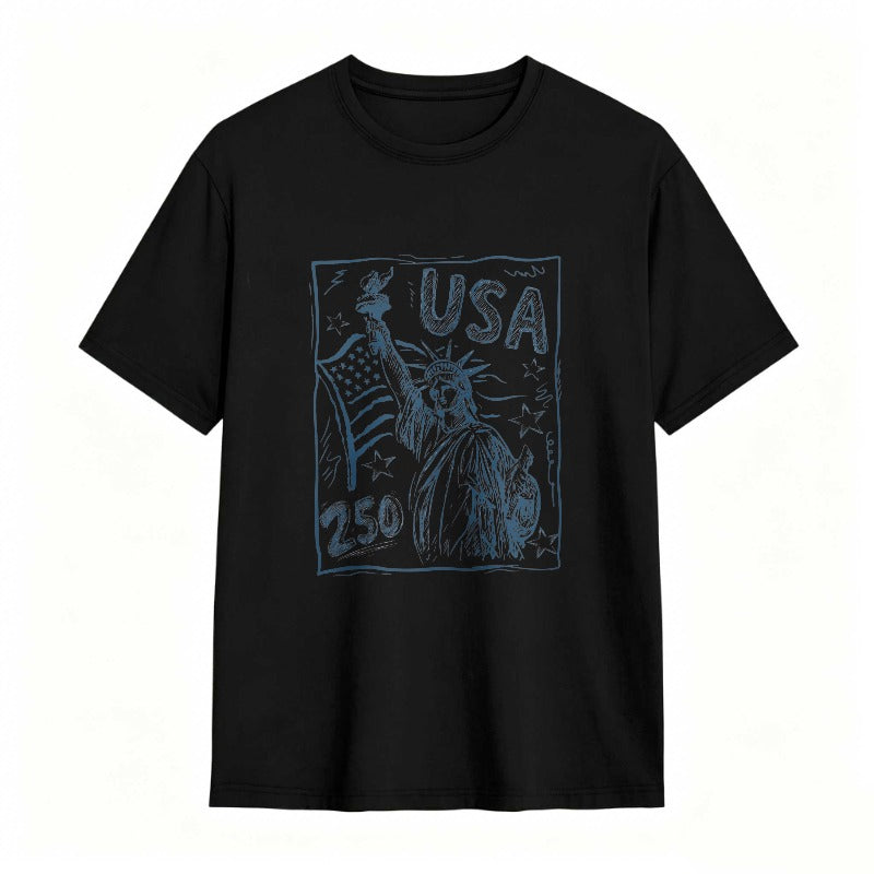 Statue Of Liberty Usa Flag 250 T-shirt