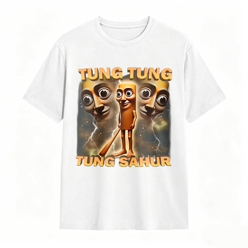100% Cotton Tung Tung Tung Sahur Graphic Tee