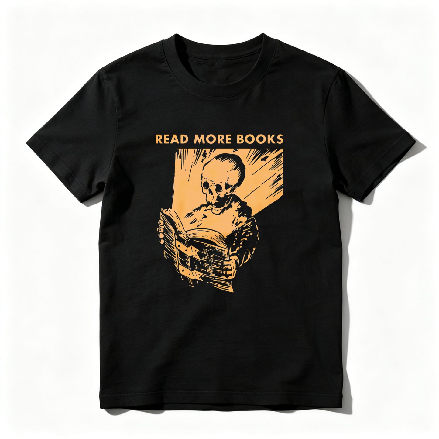 Wardrobecart Read More Books Skull Reading Book Unisex Classic T-shirt