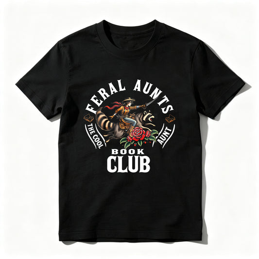 Wardrobecart Feral Aunts Book Club The Cool Aunt Unisex Classic T-shirt