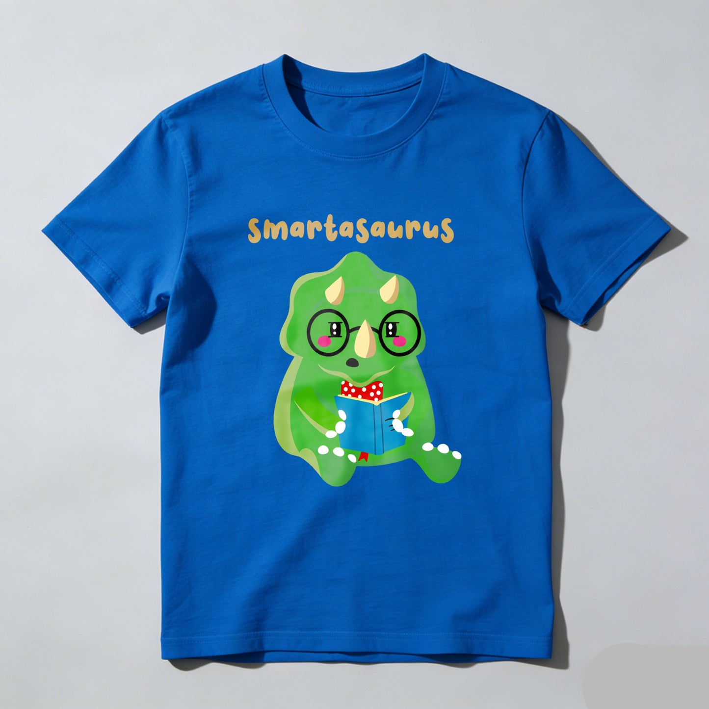 Wardrobecart Smartasaurus Dinosaur Reading Book With Glasses Unisex Classic T-shirt