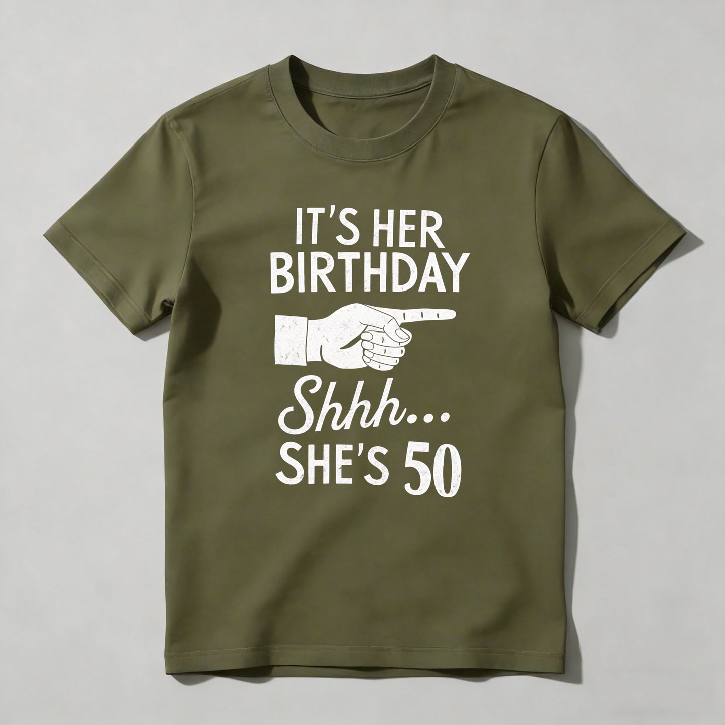 It's Her Birthday Shhh She's 50 T-shirt