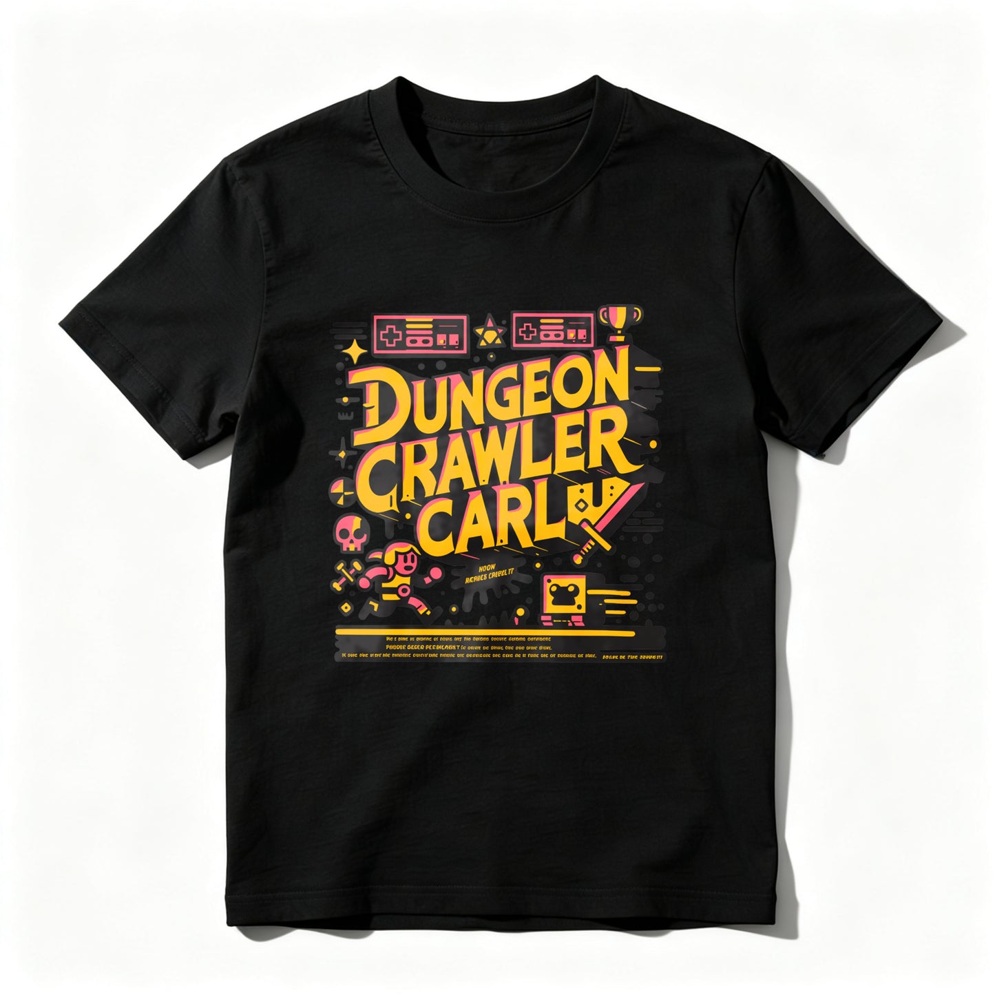 Wardrobecart Dungeon Crawler Carl Game Art Design Unisex Classic T-shirt