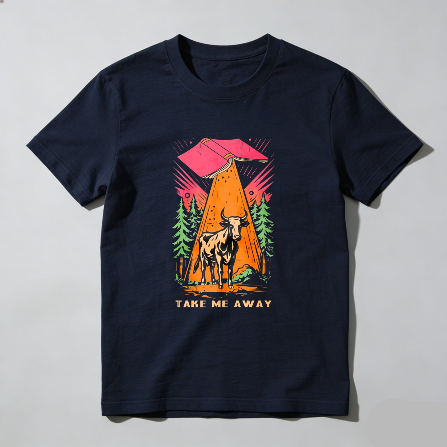 Wardrobecart Mountain Bull Forest Sunset Adventure Take Me Away Unisex Classic T-shirt