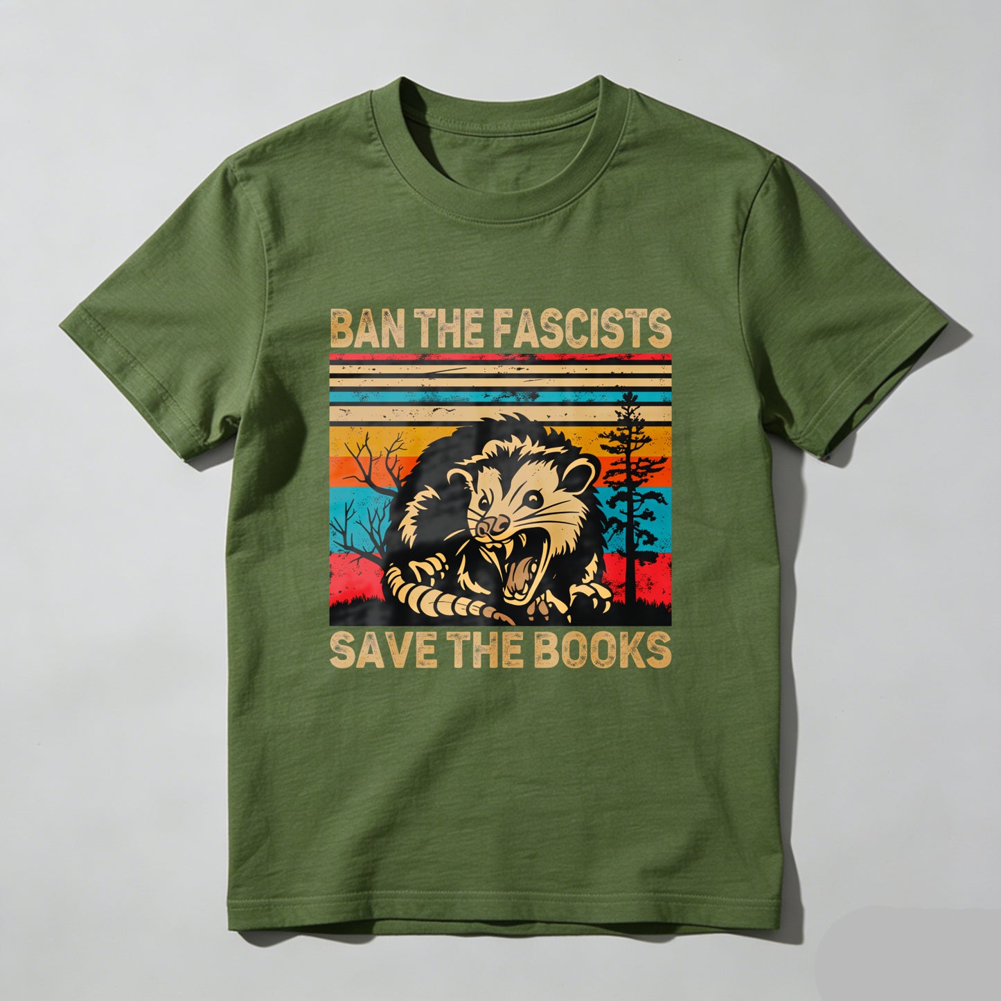 Wardrobecart Ban The Fascists Save The Books Unisex Classic T-shirt