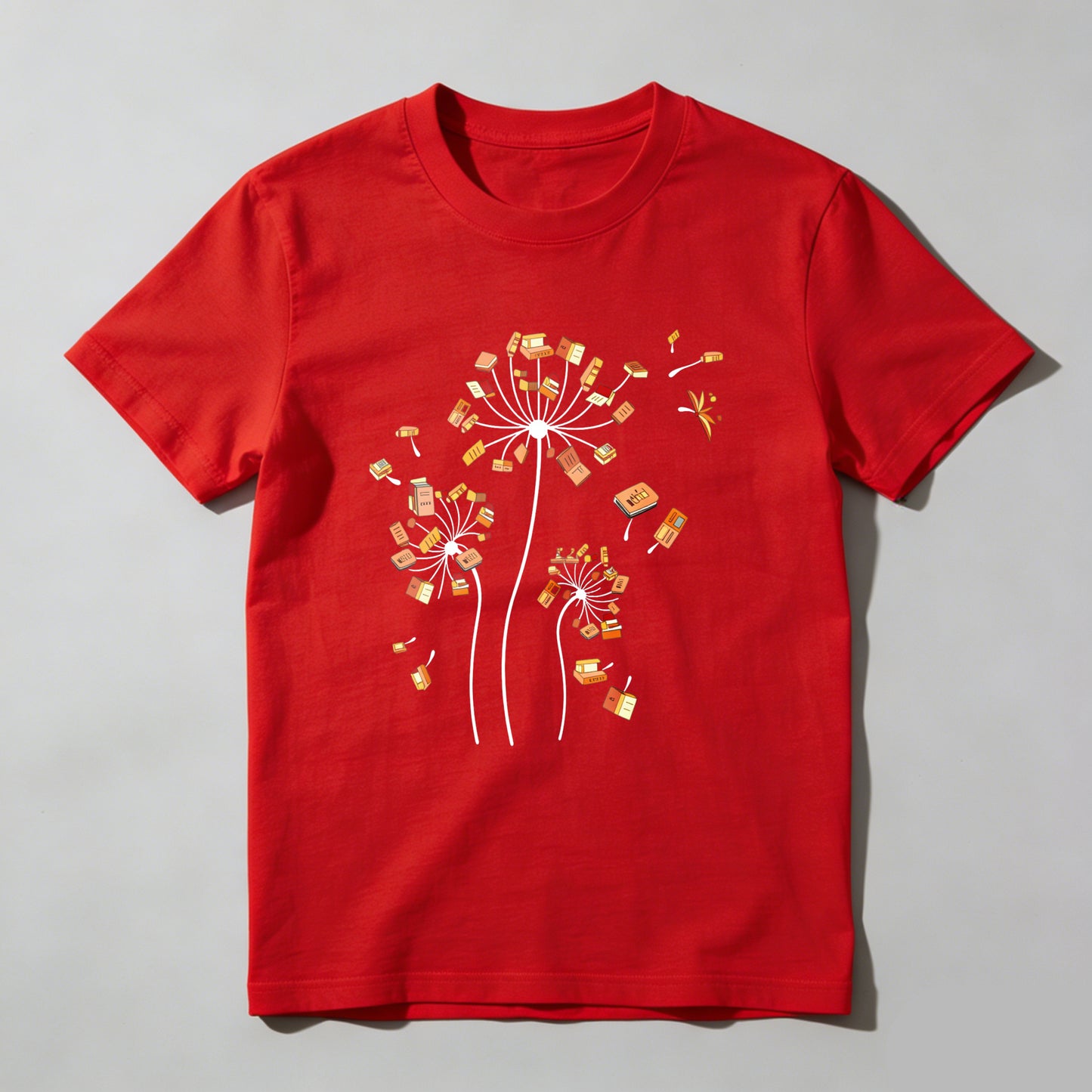Wardrobecart Dandelion Seeds With Book And Sneaker Unisex Classic T-shirt
