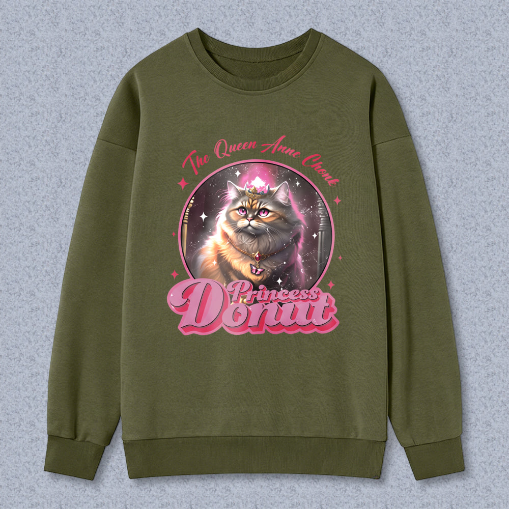 Wardrobecart Cat Princess Dorut The Queen Anne Chant Unisex Classic Sweatshirt