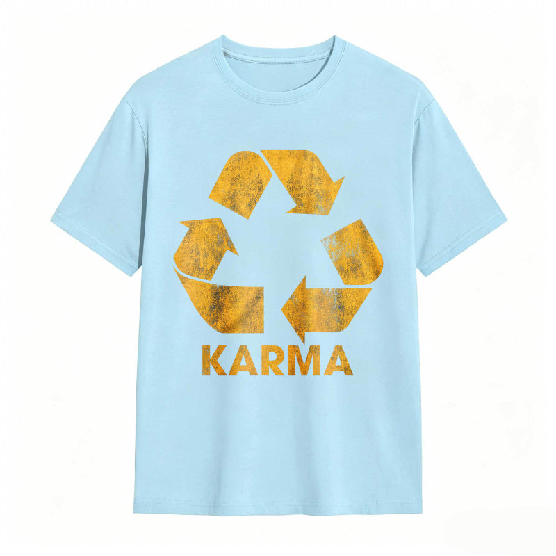 Vintage Karma Recycler Funny Motivational Graphic Tee