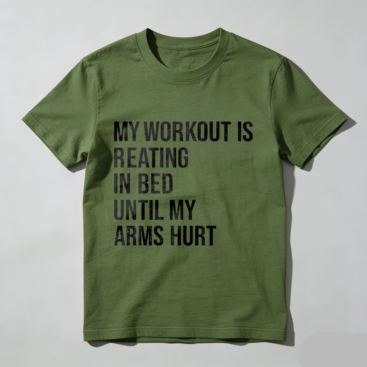 Wardrobecart My Workout Is Reading In Bed Until My Arms Hurt Unisex Classic T-shirt