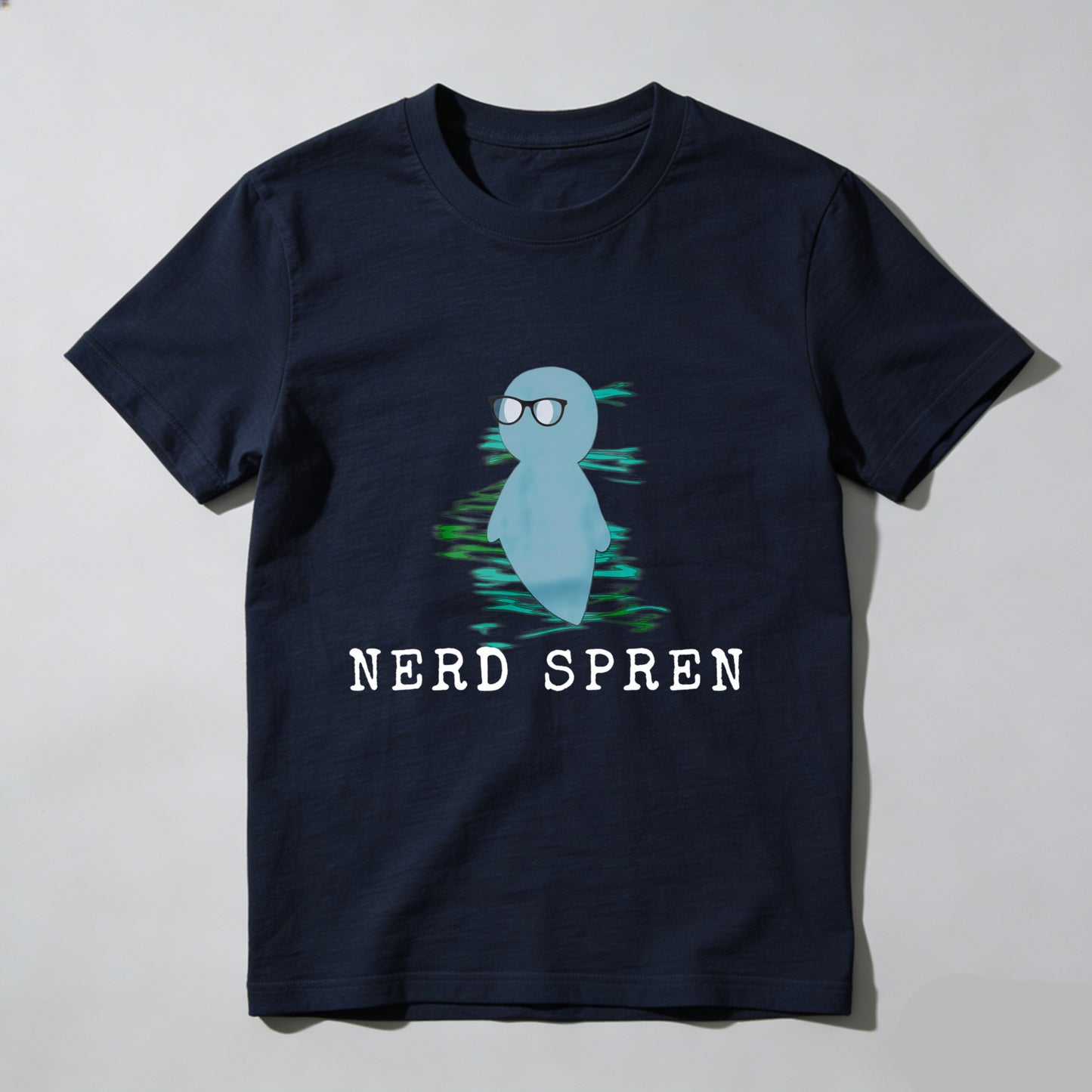 Wardrobecart Nerd Spren With Glasses And Water Ripple Effect Unisex Classic T-shirt