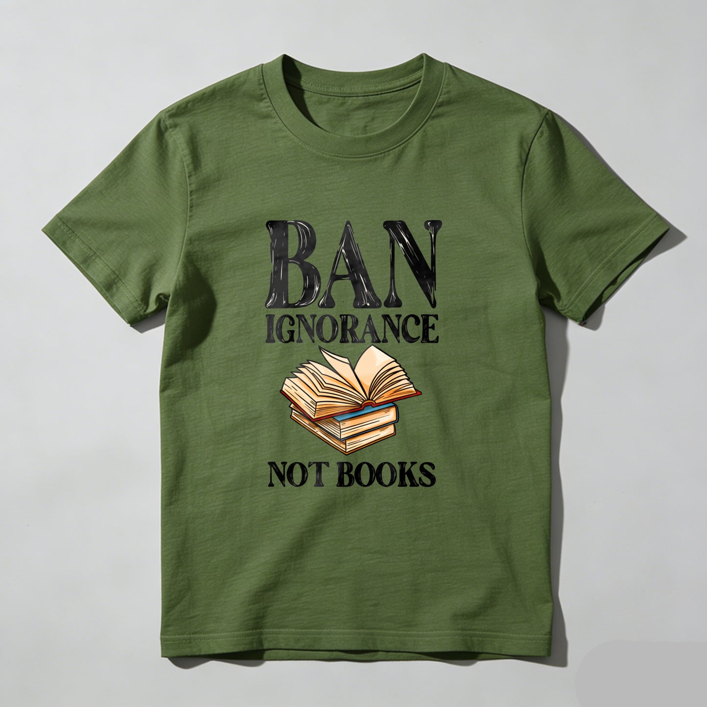 Wardrobecart Ban Ignorance Not Books Unisex Classic T-shirt