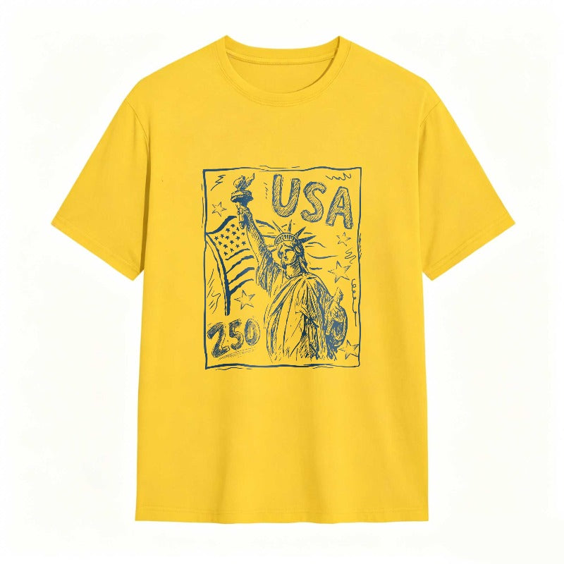 Statue Of Liberty Usa Flag 250 T-shirt