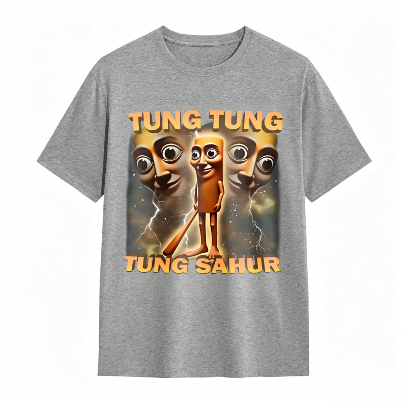 100% Cotton Tung Tung Tung Sahur Graphic Tee
