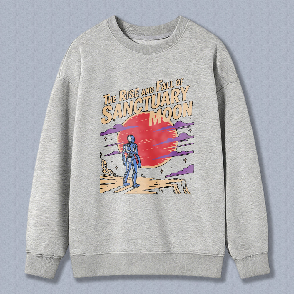 Wardrobecart The Rise And Fall Of Sanctuary Moon Graphic Design Unisex Classic Sweatshirt