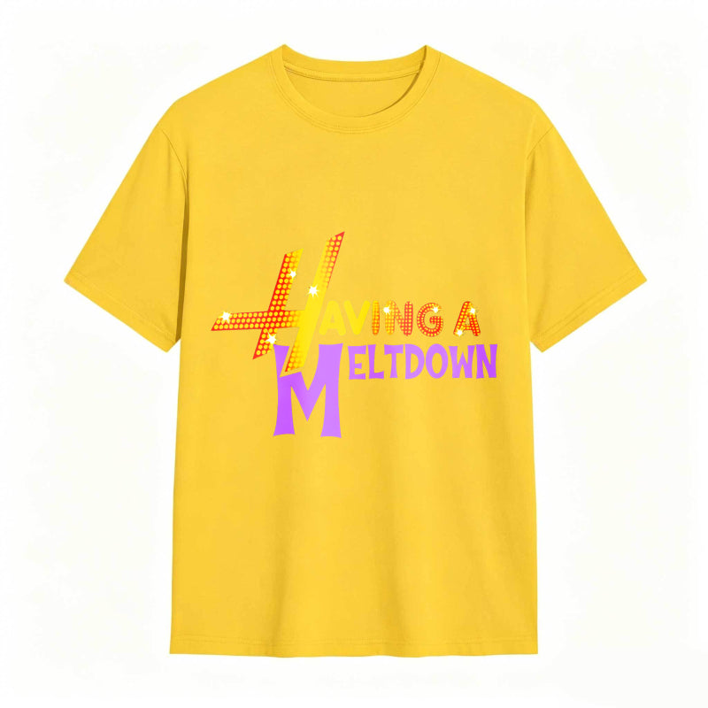 Having A Meltdown With Lightning Bolt Design Unisex Classic T-shirt