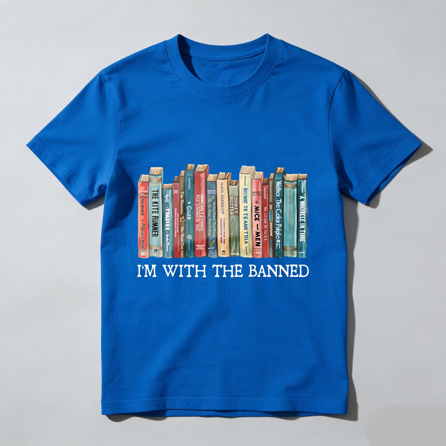 Wardrobecart I'm With The Banned Book Spine Design Unisex Classic T-shirt