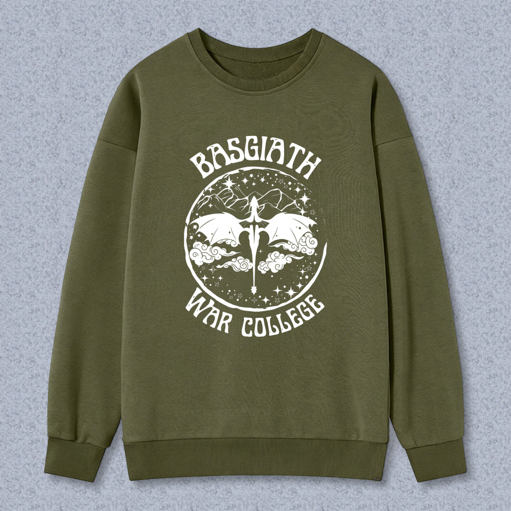Wardrobecart Basilisk War College Dragon And Sword Design Unisex Classic Sweatshirt