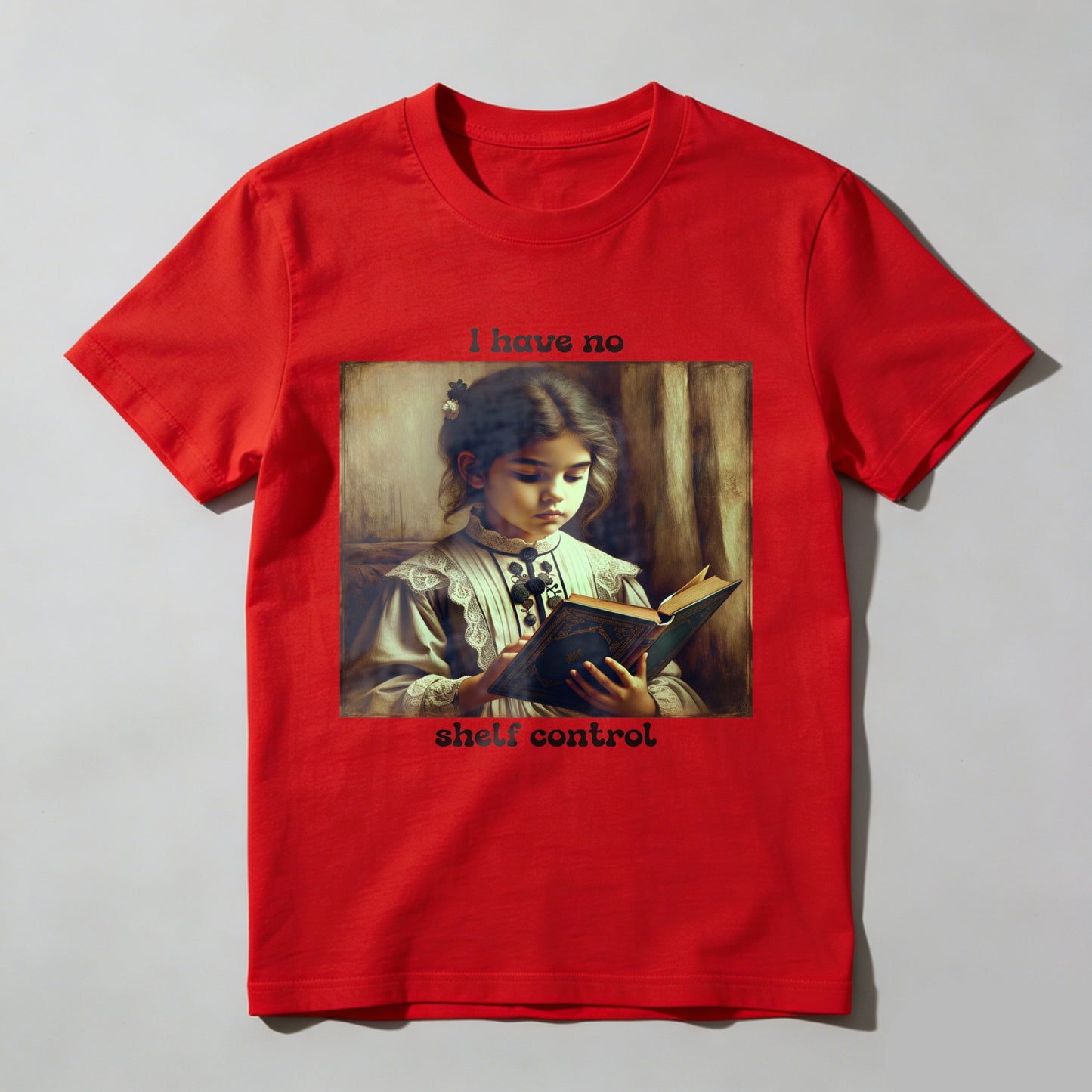 Wardrobecart Girl Reading Book I Have No Shelf Control Unisex Classic T-shirt