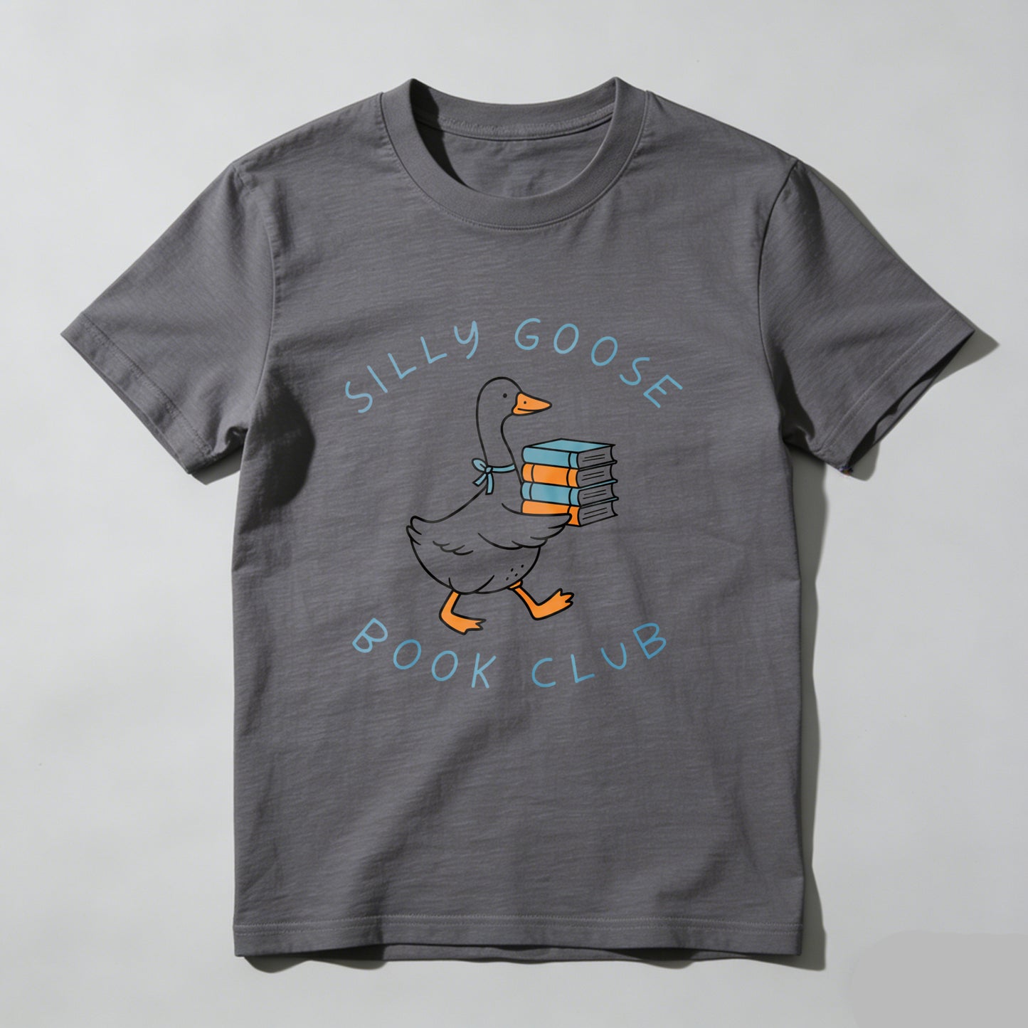 Wardrobecart Silly Goose Book Club Duck With Books Unisex Classic T-shirt