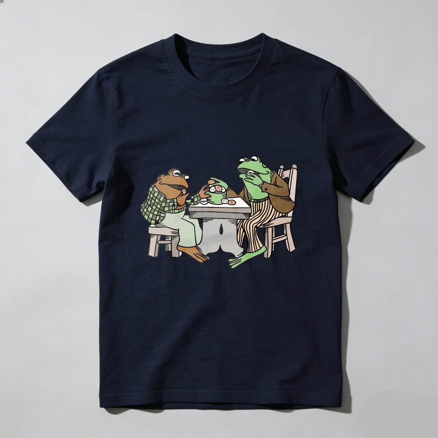 Wardrobecart Frogs Sitting At Table Eating Pizza Unisex Classic T-shirt