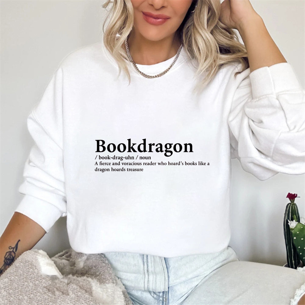 Wardrobecart Bookdragon Definition Unisex Classic Sweatshirt